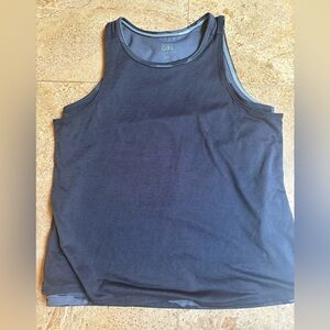 Athleta girl tank top size XL camp and black